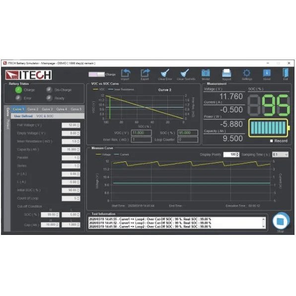 BSS2000 Battery Simulation Test Software - Rexgear