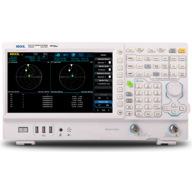 Rexgear_Rigol RSA3030N-OCXO RSA3000 Series 3 GHz Real-Time Spectrum Analyzer with Tracking Generator and built in Vector Network Analysis mode for S11, S21, and DTF measurements equipped with OCXO frequency timebase