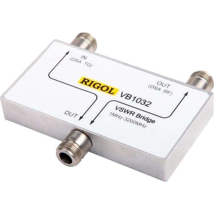 Rexgear_Rigol VB1032 VSWR Bridge with VSWR-DSA800, VSWR-DSA1000 licenses included 
Frequency range: 1 MHz - 3.2 GHz, 
Typical Directivity: ? 30 dB