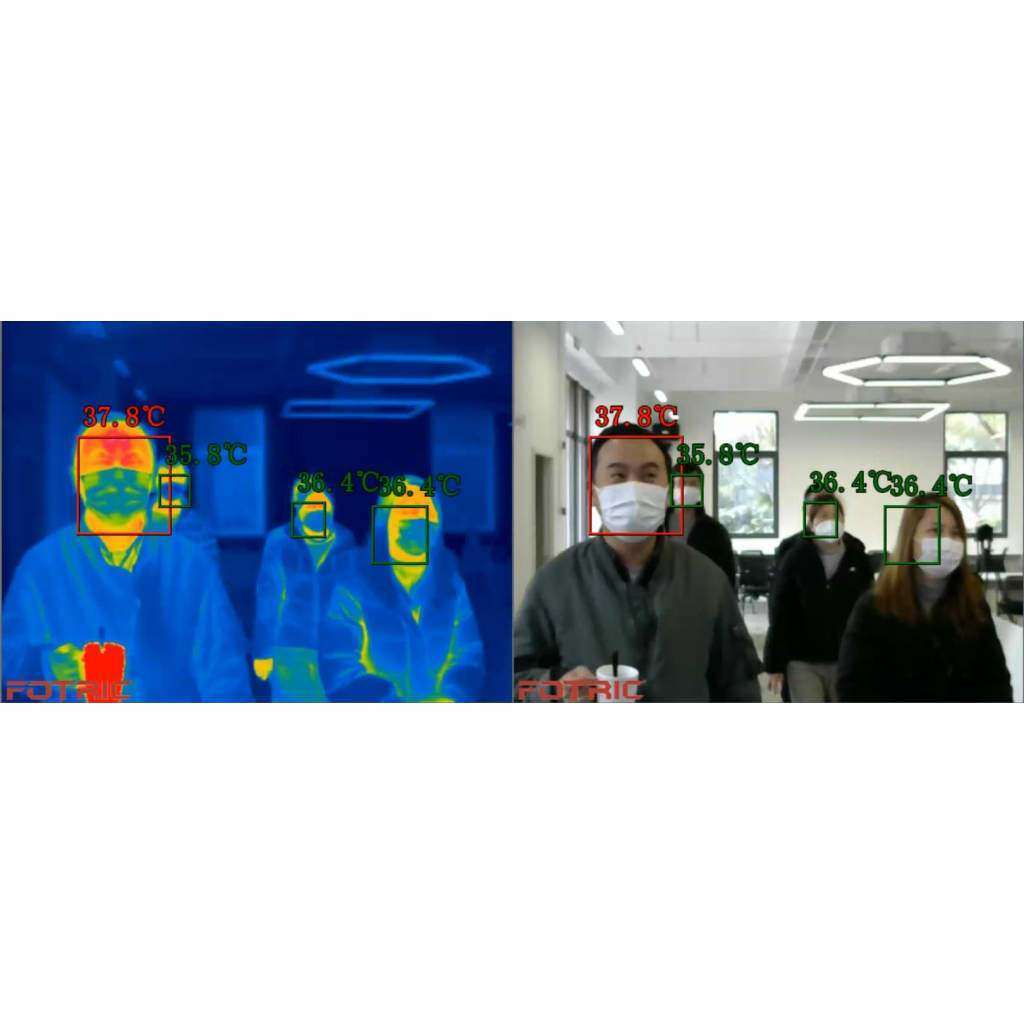 Rexgear_Fotric 226B Group Temperature Screening with AI Facial Detection