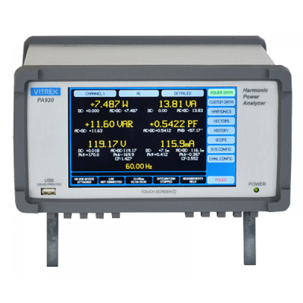 Rexgear_Vitrek PA920 Ultra-High Accuracy (0.024%) Precision Multi-Channel Harmonic Power Analyzers